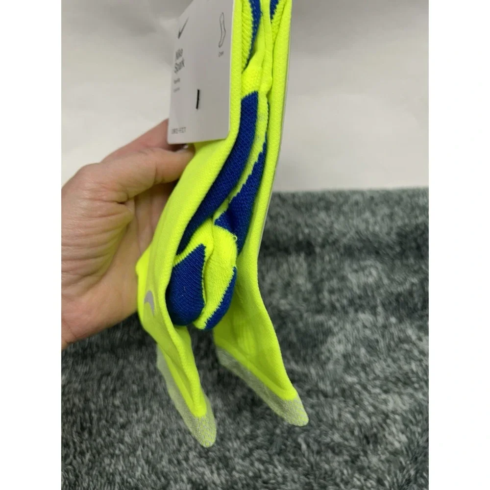 Nike Spark Men's 10-11.5/Women's 11.5-13 Yellow Crew Running Socks (B7)